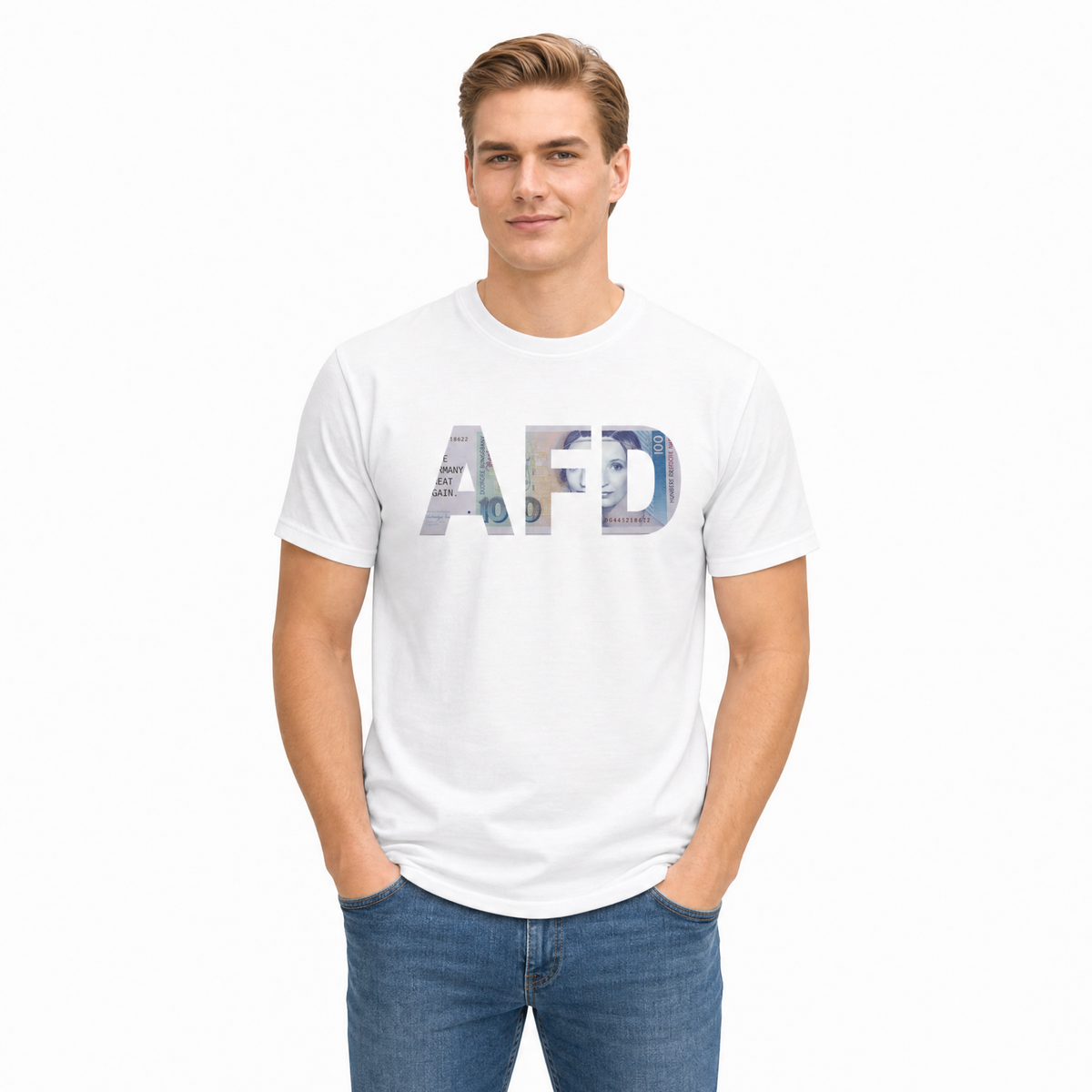 Unisex T-Shirt "AFD" – Brustprint