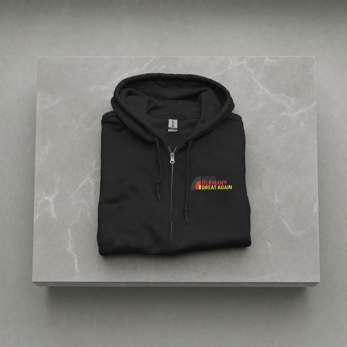 Zip-Hoodie "Make Germany Great Again" – Logo