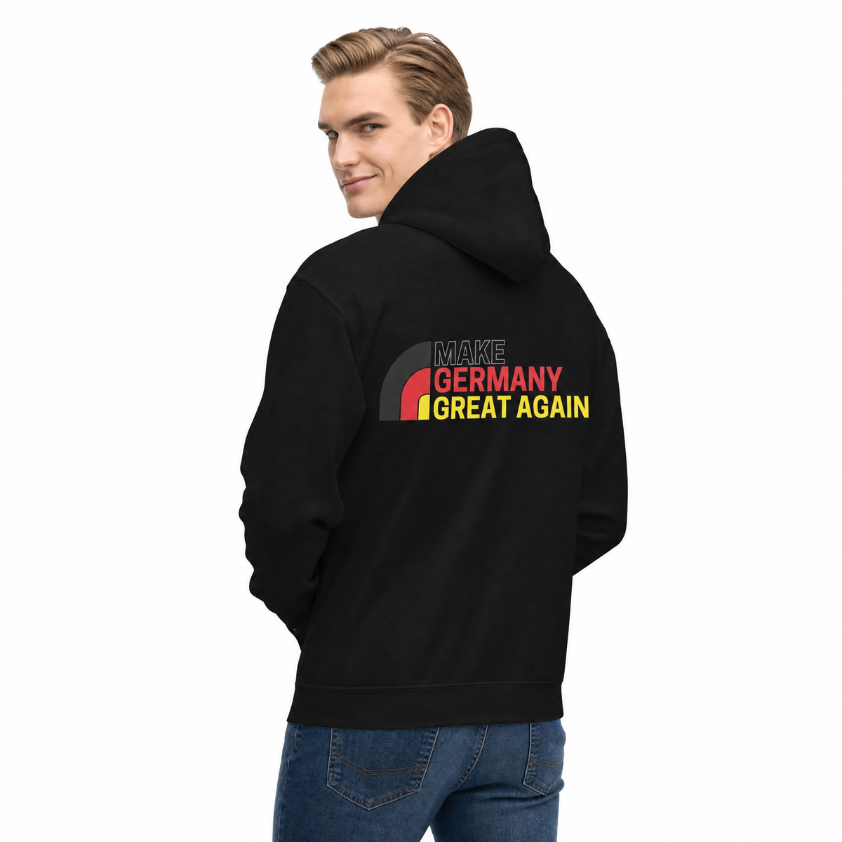 Zip-Hoodie "Make Germany Great Again" – Logo