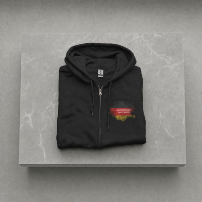 Zip-Hoodie "Make Germany Great Again" – Flagge