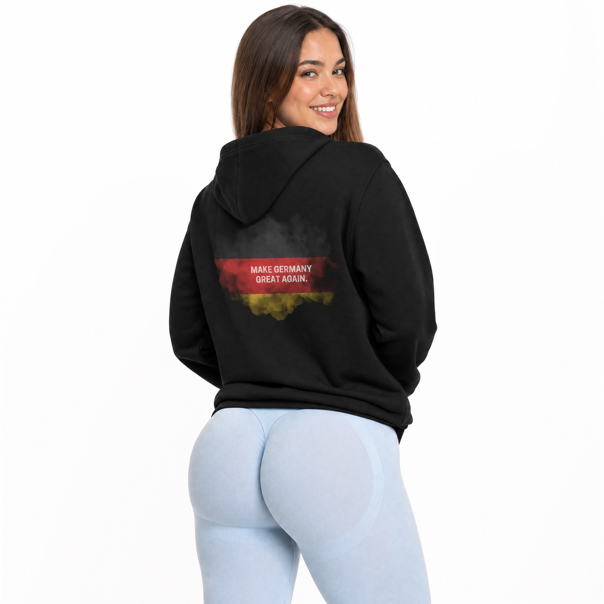 Zip-Hoodie "Make Germany Great Again" – Flagge