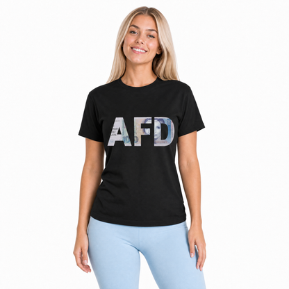 Unisex T-Shirt "AFD" – Brustprint