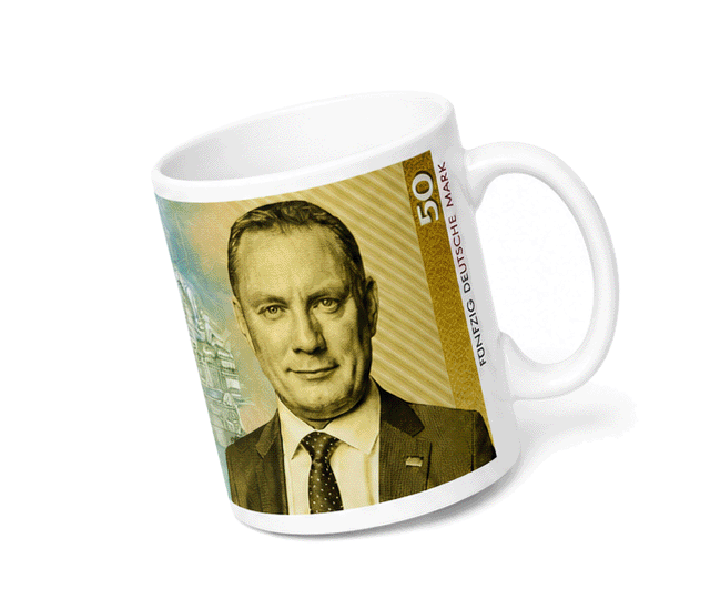 Tasse "Tino Chrupalla – 50 Deutsche Mark"