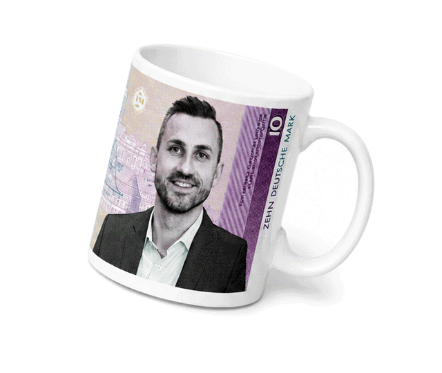 Tasse "Ulrich Siegmund – 10 Deutsche Mark"