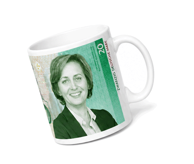 Tasse "Beatrix von Storch – 20 Deutsche Mark"